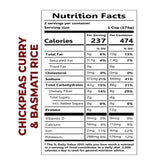 Meal Delight Indian Cuisine Heat & Eat Meals Pack of 3, 12.3oz Basmati Rice with Chana Masala, Microwavable No Preservatives, Heat and Eat Meal Kit Ready in 90 Seconds - Regal Kitchen Store